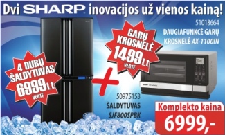 Dvi SHARP inovacijos už vienos kainą!