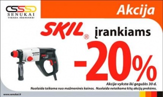 20% nuolaida SKIL įrankiams!