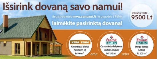 Išsirink dovaną savo namui!